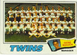 1977 Topps Baseball Cards      228     Minnesota Twins CL/Mauch
